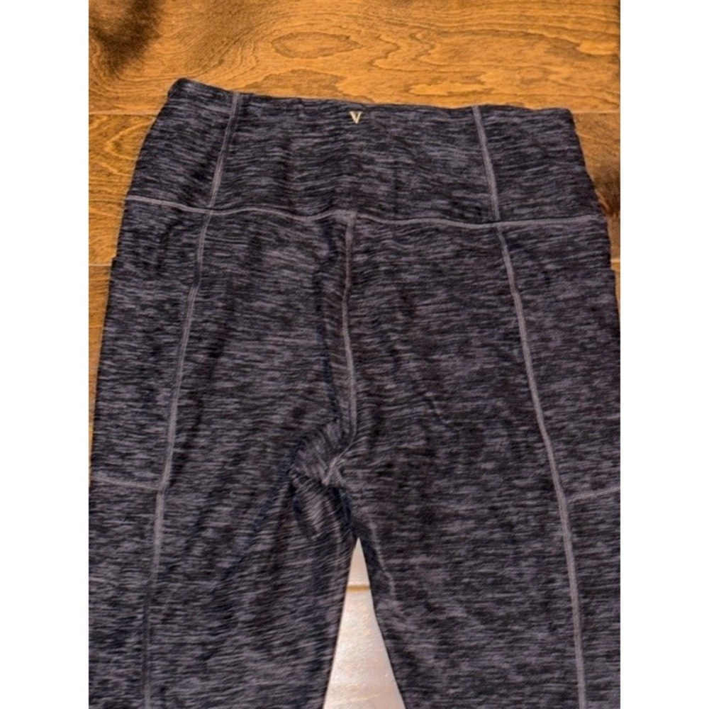 Victoria's Secret High Waisted Space Dye Leggings with Pockets Charcoal Grey 12